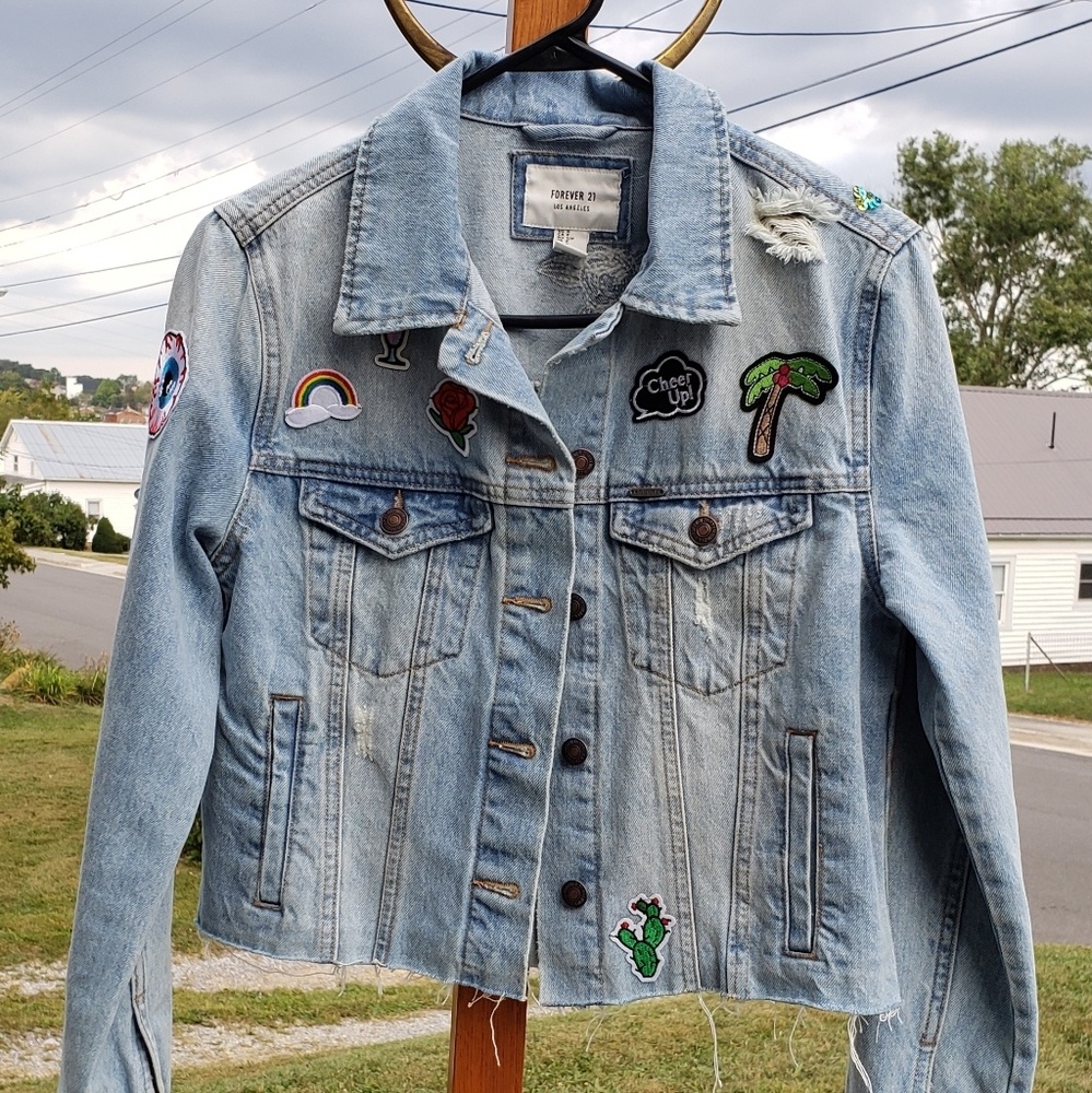 Hand painted denim jacket